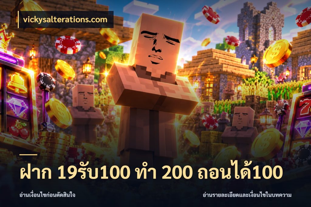 ฝาก 19รับ100 ทำ 200 ถอนได้100