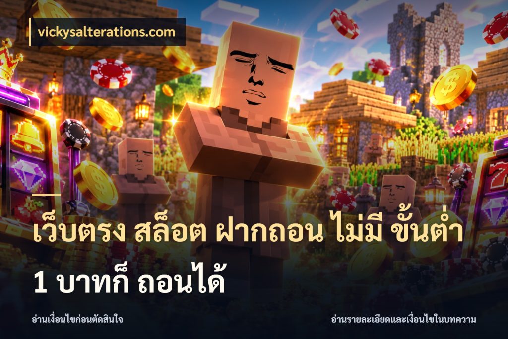 เว็บตรง สล็อต ฝากถอน ไม่มี ขั้นต่ำ 1 บาทก็ ถอนได้