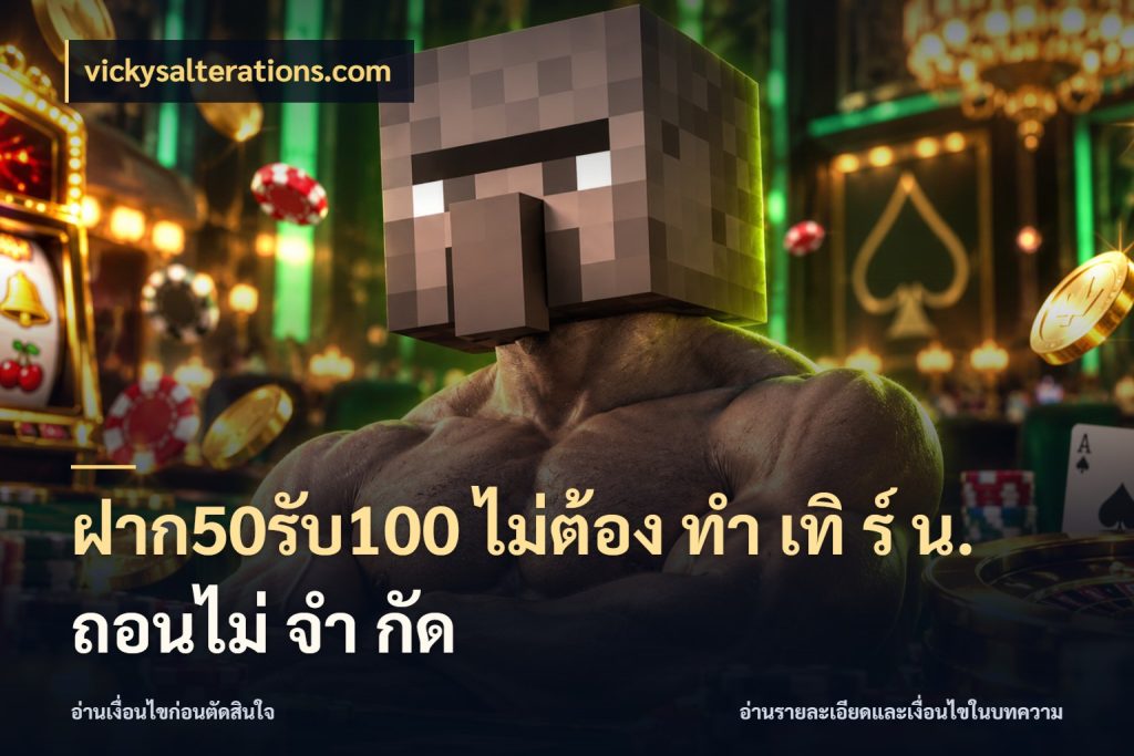 ฝาก50รับ100 ไม่ต้อง ทํา เทิ ร์ น. ถอนไม่ จํา กัด
