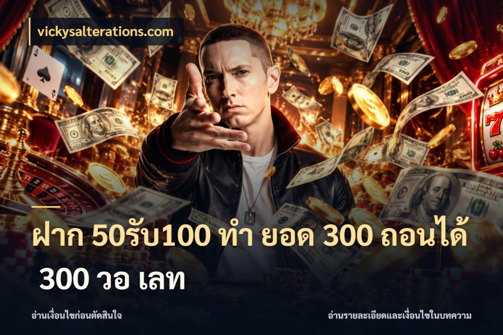 ฝาก 50รับ100 ทํา ยอด 300 ถอนได้ 300 วอ เลท
