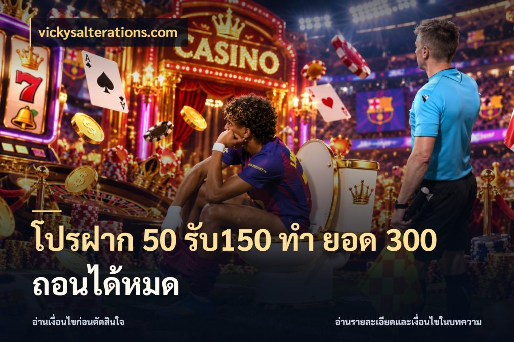 โปรฝาก 50 รับ150 ทํา ยอด 300 ถอนได้หมด