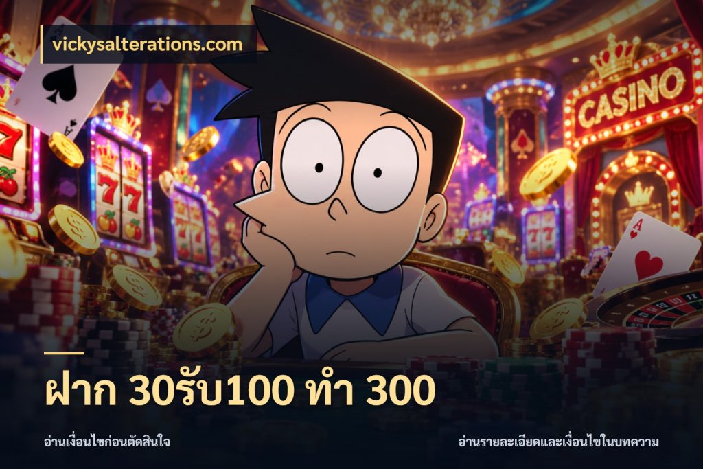 ฝาก 30รับ100 ทำ 300