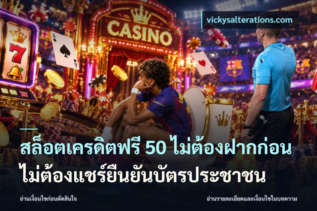 สล็อตเครดิตฟรี 50 ไม่ต้องฝากก่อนไม่ต้องแชร์ยืนยันบัตรประชาชน