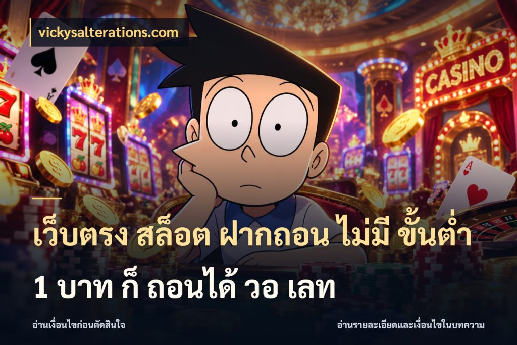 เว็บตรง สล็อต ฝากถอน ไม่มี ขั้นต่ํา 1 บาท ก็ ถอนได้ วอ เลท