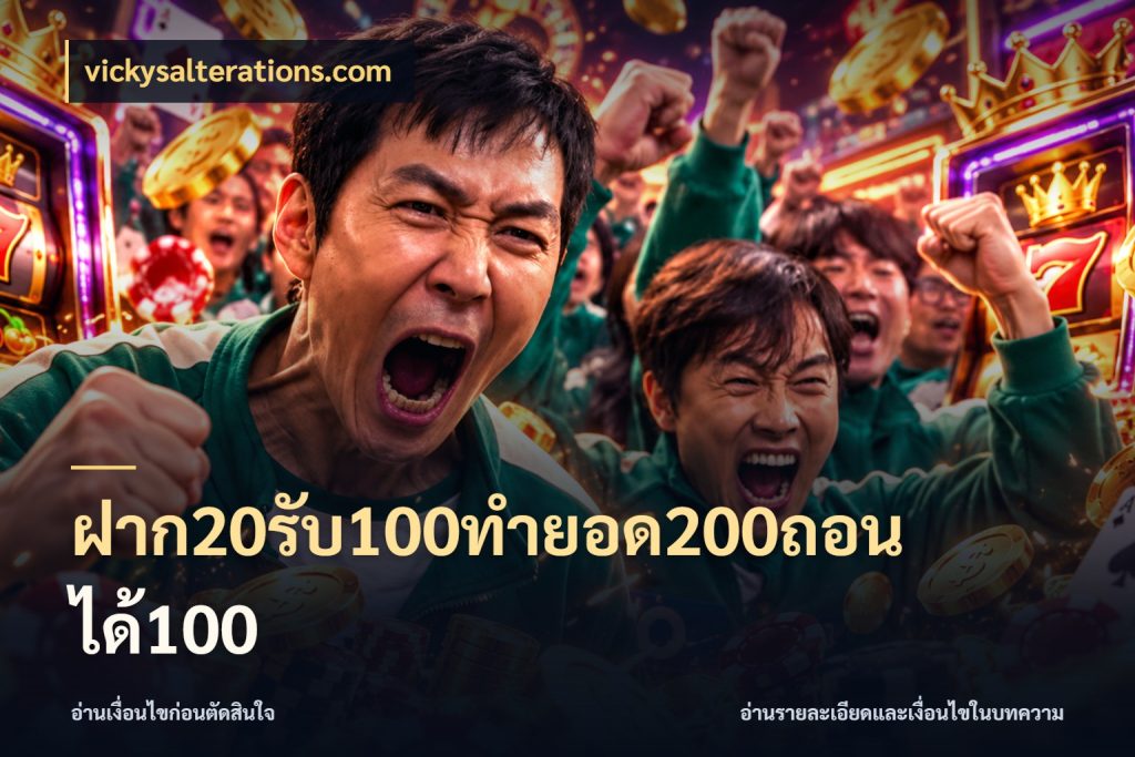 ฝาก20รับ100ทํายอด200ถอนได้100