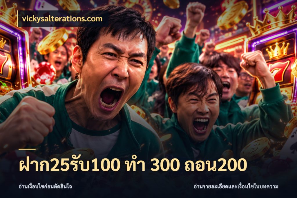 ฝาก25รับ100 ทํา 300 ถอน200