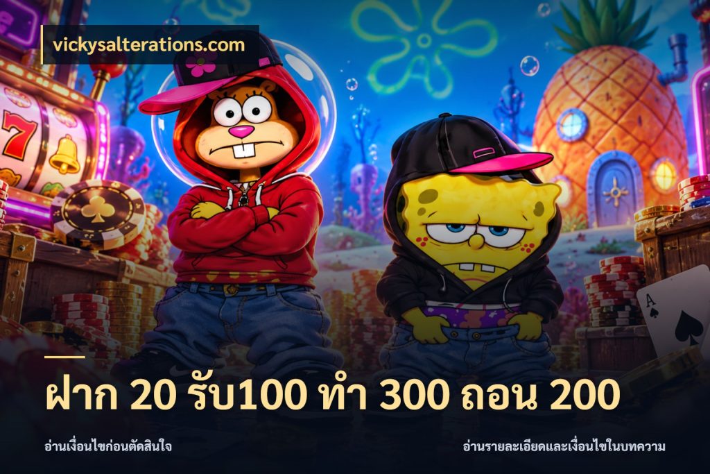 ฝาก 20 รับ100 ทํา 300 ถอน 200