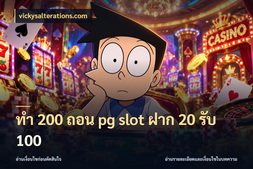 ทํา 200 ถอน pg slot ฝาก 20 รับ 100