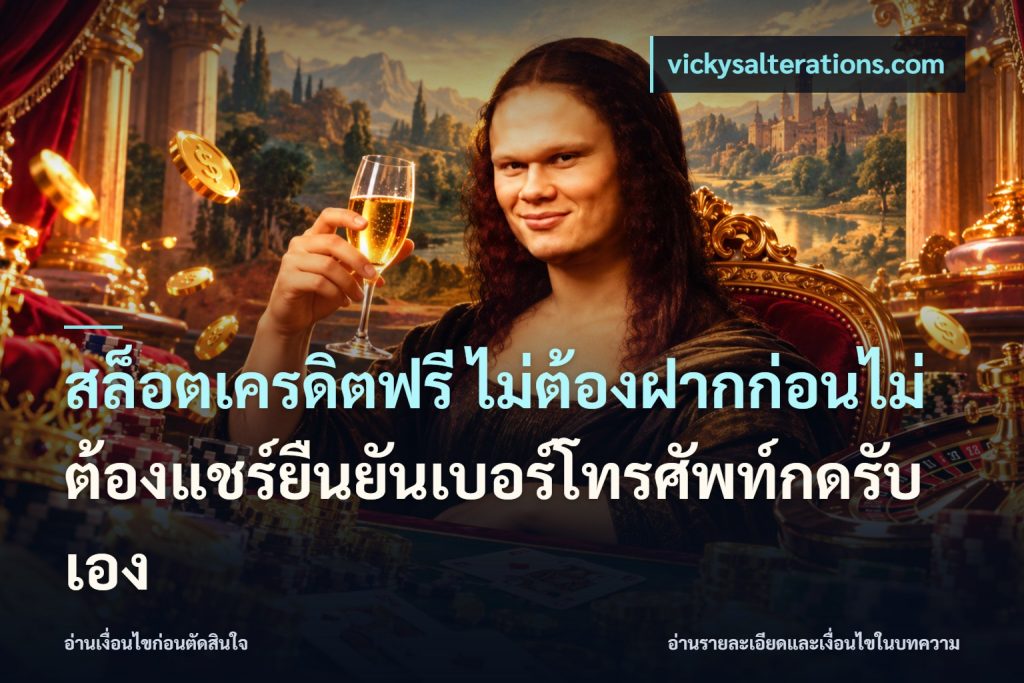 สล็อตเครดิตฟรี ไม่ต้องฝากก่อนไม่ต้องแชร์ยืนยันเบอร์โทรศัพท์กดรับเอง