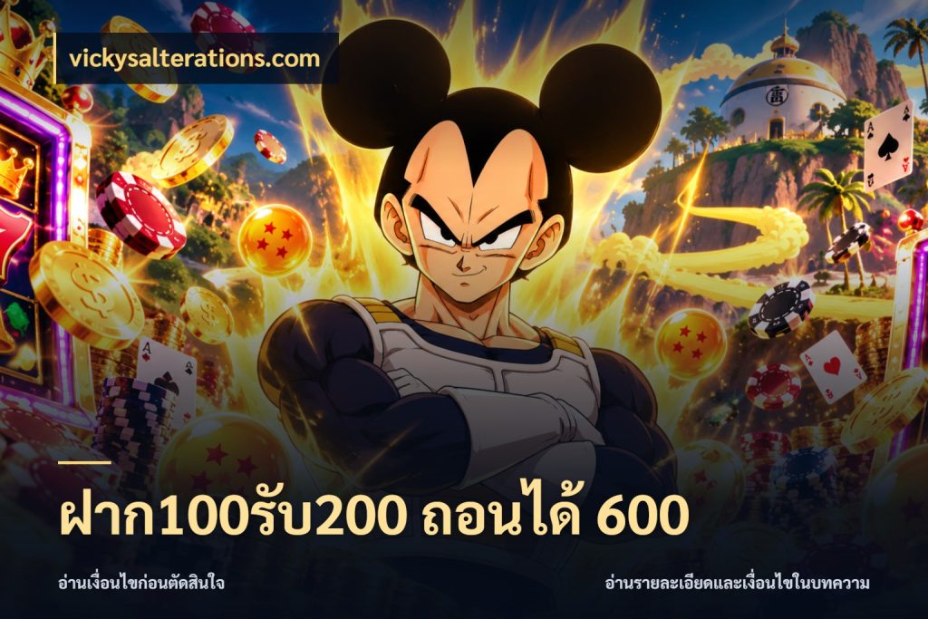 ฝาก100รับ200 ถอนได้ 600