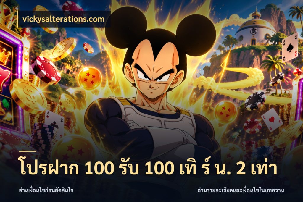 โปรฝาก 100 รับ 100 เทิ ร์ น. 2 เท่า