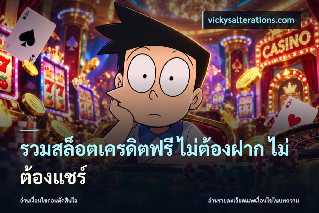 รวมสล็อตเครดิตฟรี ไม่ต้องฝาก ไม่ต้องแชร์