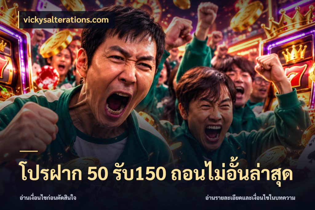 โปรฝาก 50 รับ150 ถอนไม่อั้นล่าสุด