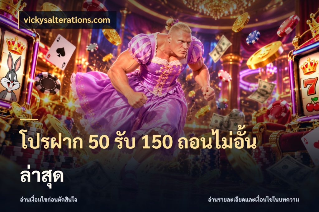 โปรฝาก 50 รับ 150 ถอนไม่อั้น ล่าสุด
