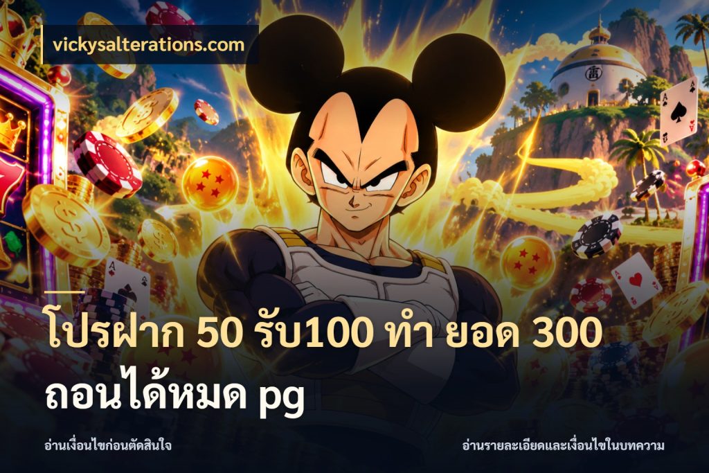 โปรฝาก 50 รับ100 ทํา ยอด 300 ถอนได้หมด pg