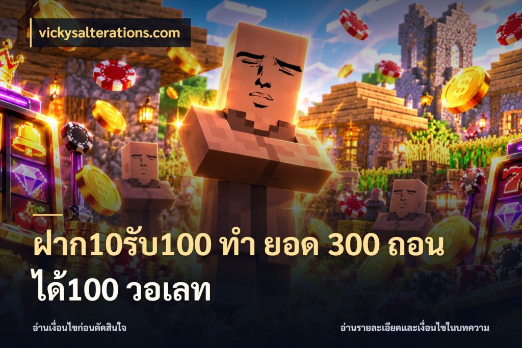 ฝาก10รับ100 ทํา ยอด 300 ถอนได้100 วอเลท