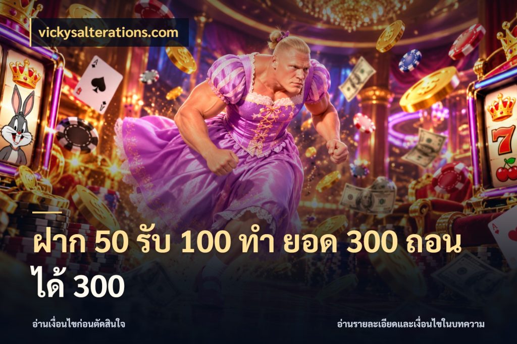 ฝาก 50 รับ 100 ทํา ยอด 300 ถอนได้ 300