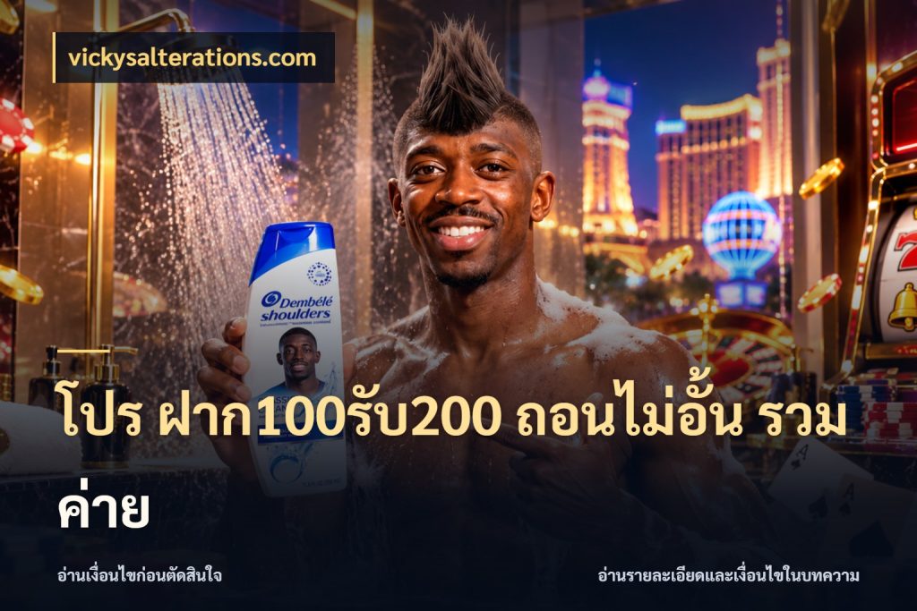 โปร ฝาก100รับ200 ถอนไม่อั้น รวมค่าย