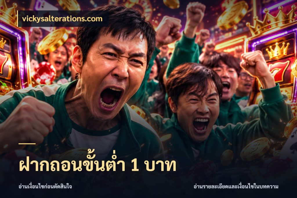 ฝากถอนขั้นต่ำ 1 บาท