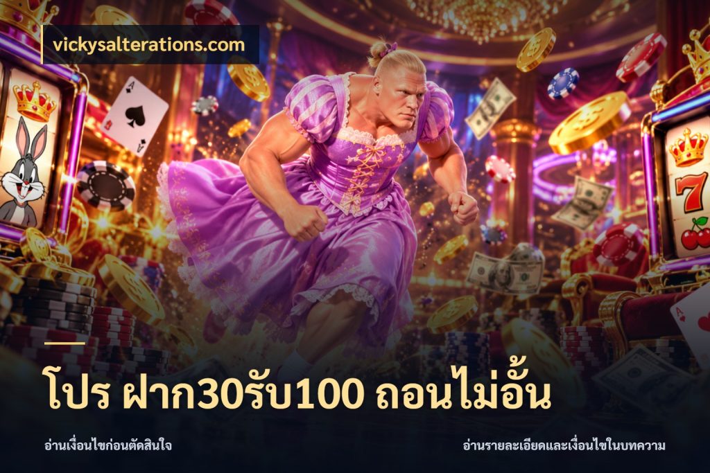 โปร ฝาก30รับ100 ถอนไม่อั้น
