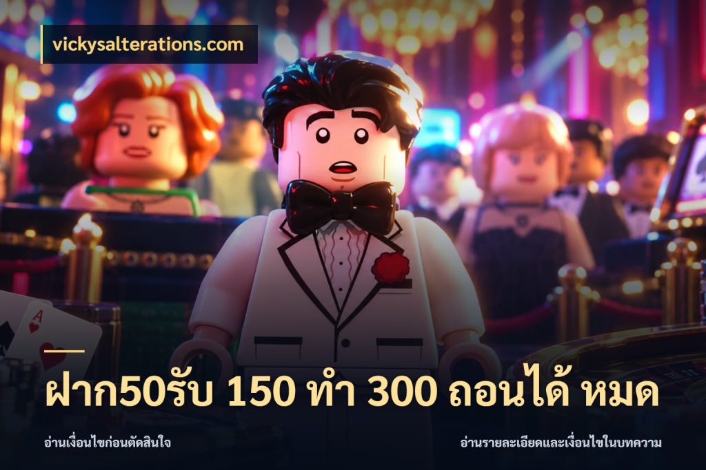 ฝาก50รับ 150 ทำ 300 ถอนได้ หมด