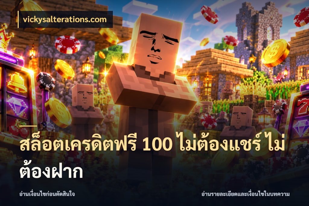 สล็อตเครดิตฟรี 100 ไม่ต้องแชร์ ไม่ต้องฝาก