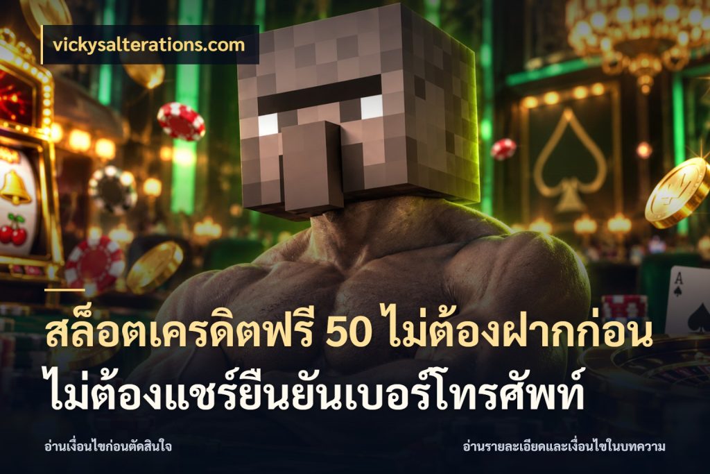 สล็อตเครดิตฟรี 50 ไม่ต้องฝากก่อนไม่ต้องแชร์ยืนยันเบอร์โทรศัพท์