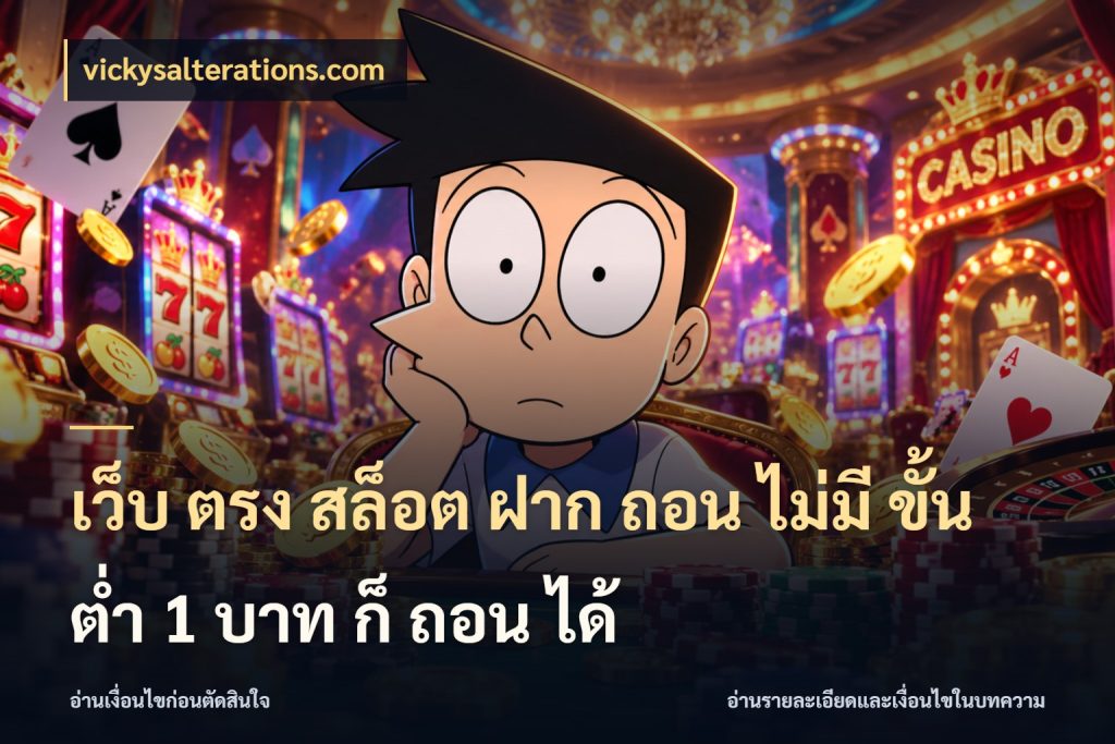 เว็บ ตรง สล็อต ฝาก ถอน ไม่มี ขั้น ต่ํา 1 บาท ก็ ถอน ได้