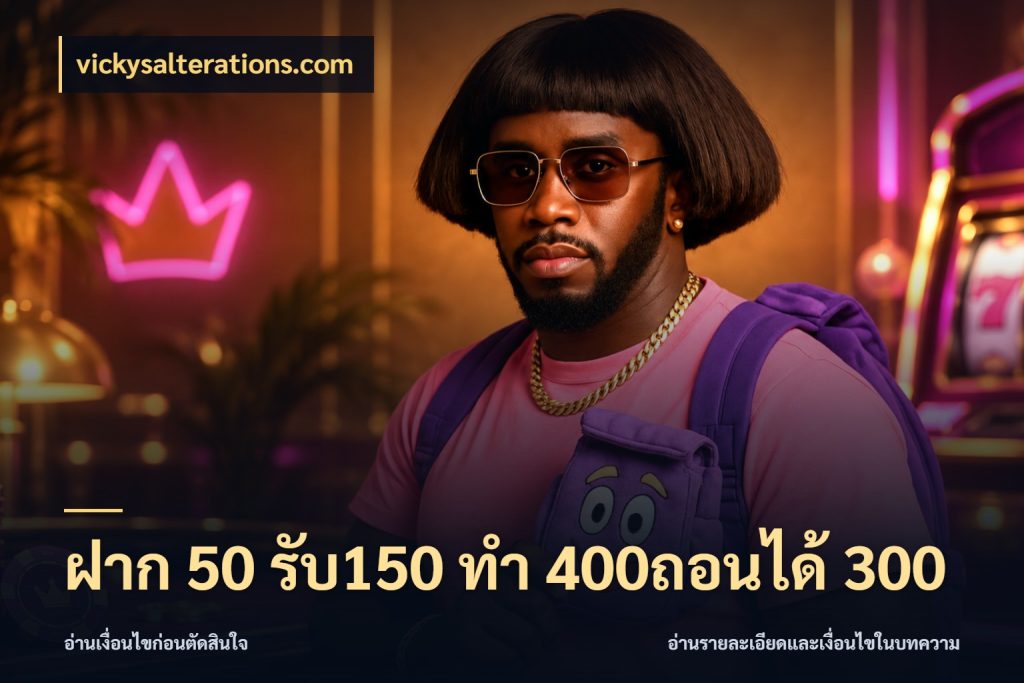ฝาก 50 รับ150 ทํา 400ถอนได้ 300